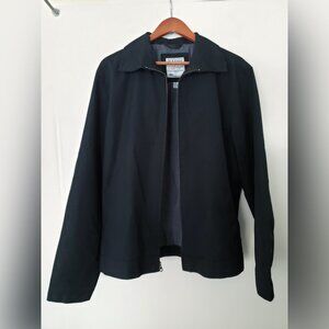 Old Navy Vintage Gas Station Jacket (Black, M) Y2K
